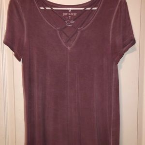 Maroon designed top